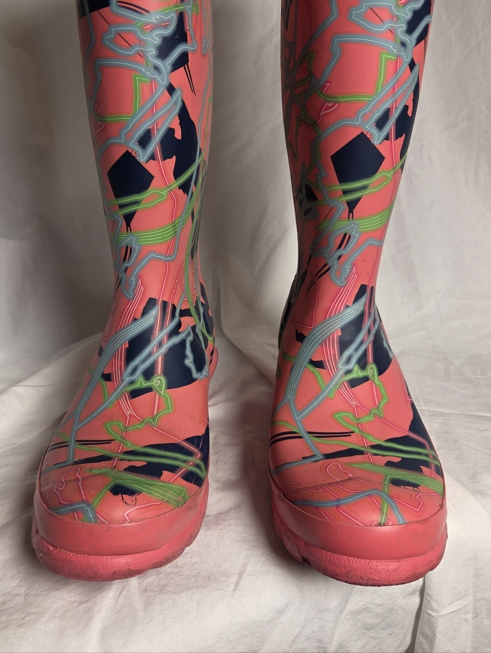 *Rare* Hunter X Disney Collab Rubber Rain Boots Pink Mary Poppins EU 36 / US 5 - Picture 6 of 11